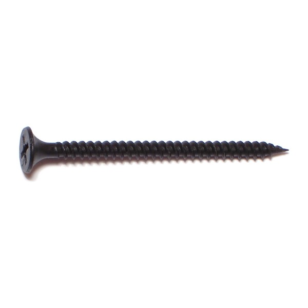 Buildright Drywall Screw, #6 x 2 in, Steel, Flat Head Phillips Drive, 3500 PK 03579